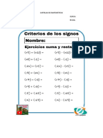 Cartillas de Matemáticas