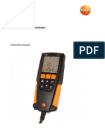 Testo 310 Flue Gas Analyzer: Instruction Manual