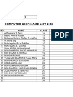 PC User Namelist
