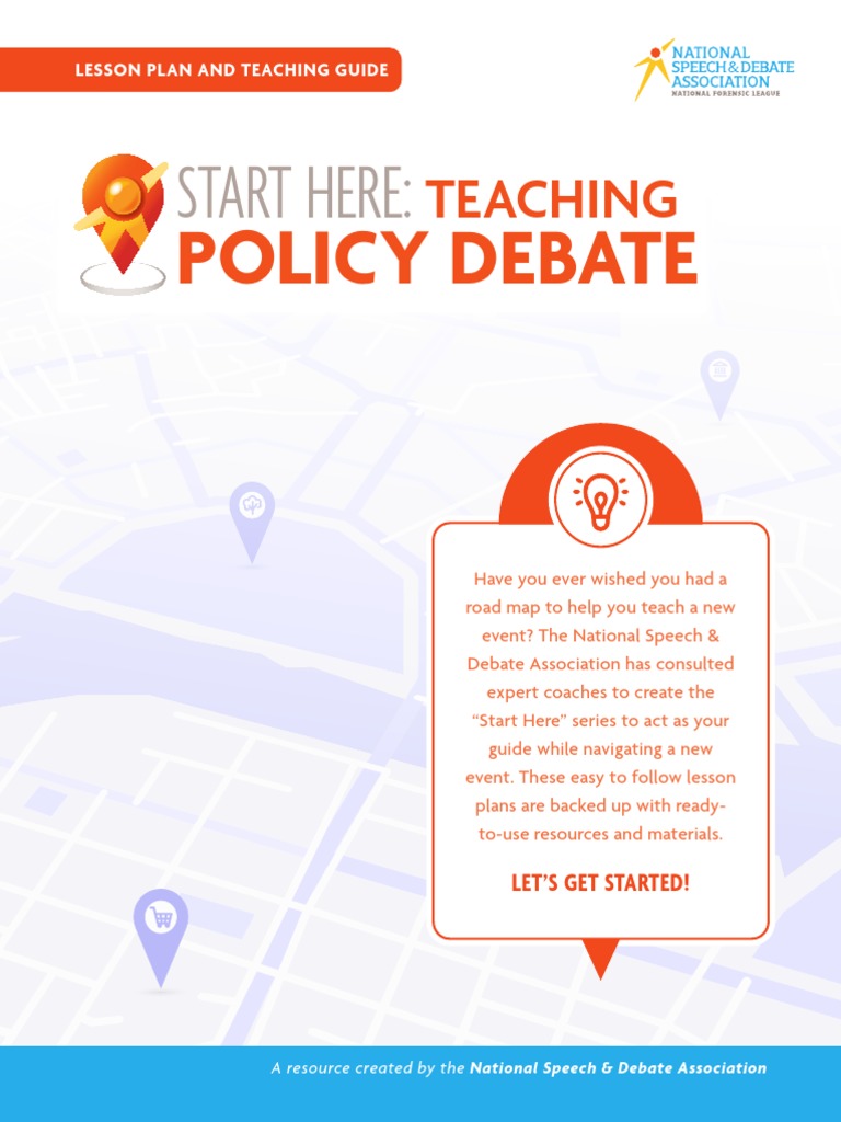 Start Here Teaching Policy Debate | PDF
