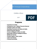 ADM4007 Finanças Corporativas: Crédito e Risco