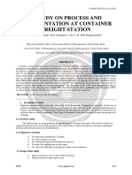 A STUDY ON PROCESS AND DOCUMENTATION AT CONTAINER FREIGHT STATION Ijariie6499