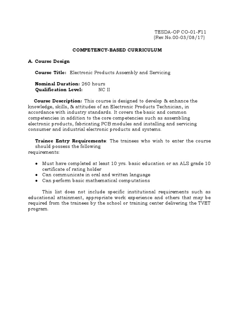 EPAS Course Overview and Structure | PDF | Risk | Electronics
