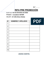 Gran Rifa Pre Promo