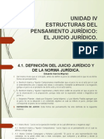 UNIDAD IV - EstructurasdelPensamientoJurídico - DefiniciónJuicioJurídico