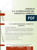 UnidadIII ClasificacióndelosConceptosJurídicos