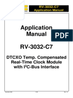 Application Manual RV-3032-C7: DTCXO Temp. Compensated Real-Time Clock Module With I C-Bus Interface