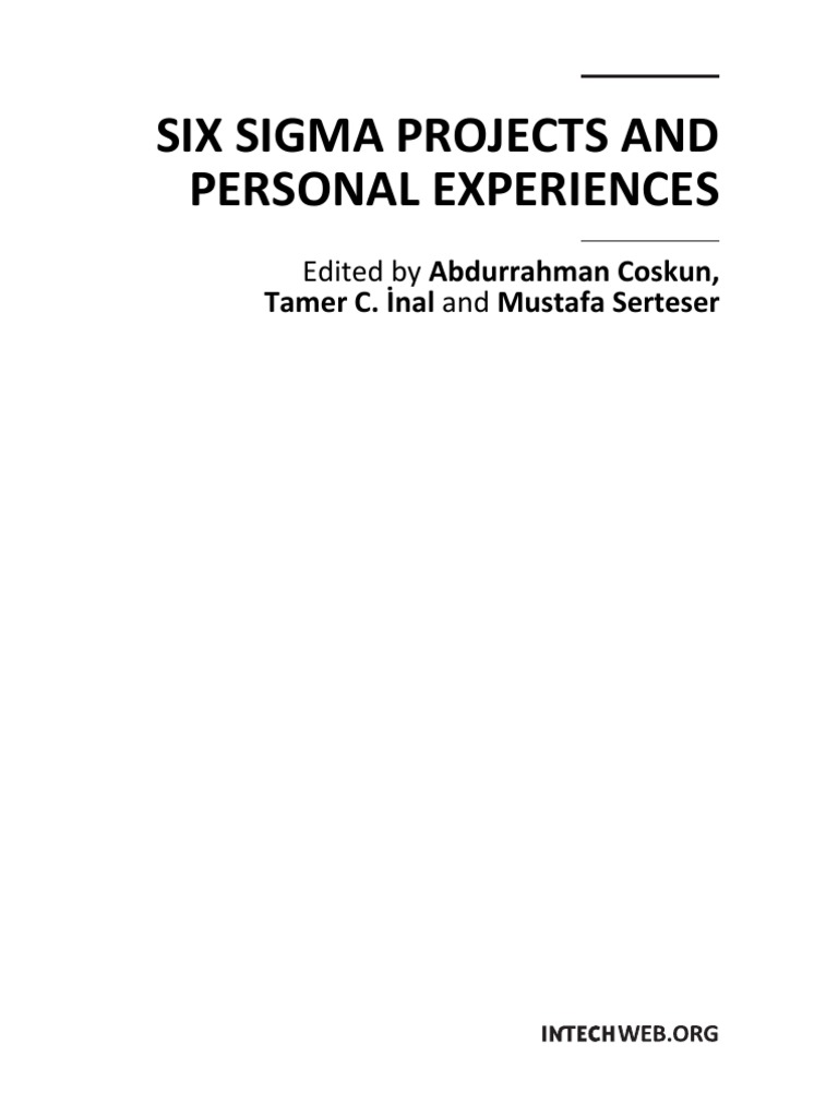 Six Sigma Projects and Personal Experiences | PDF | Six Sigma | Lean ...