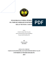 Pengembangan Media Pembelajaran Ipa Terpadu Berbasis Elektronik Materi Kelas Viii Tema Cahaya