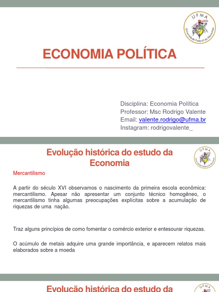 Aula 02 Historia Do Pensamento Economico PDF