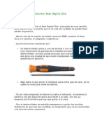 Manual para Desmontar Acer Aspire One