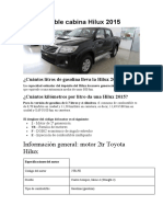 Toyota Doble Cabina Hilux 2015