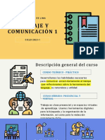 Lenguaje Y Comunicación 1: Universidad de Lima