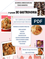 Afiche Feria Gastronomia
