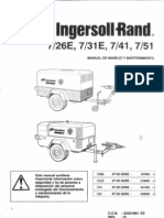 Manual Uso Compresor Ingersoll Rand 7 - 26E 7 - 31E 7 - 41 7 - 51