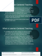 What Is Learner-Centered Teaching: Teaching Methods That Put The Learner and The Learner's Needs at