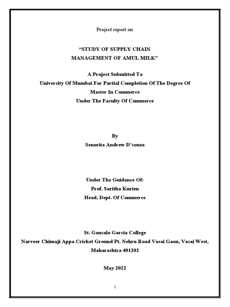 Project Report On | PDF