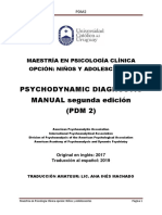 Psychodynamic Diagnostic MANUAL Segunda Edición (PDM 2) : Maestría en Psicología Clínica Opción: Niños Y Adolescentes