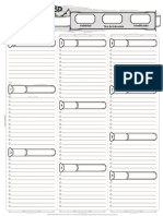 Spellcasting Sheet (Optional) - Espanol Print Version