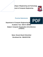 COA Practical Submission Sarvajanik College of Engineering and Technology