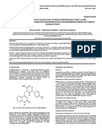 Development and Validation of High Performance Thin Layer Chromatographic Method For Determination of Rebamipide From Its Tablet Dosage Form