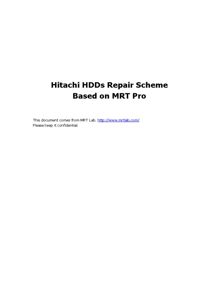 Hitachi HDD Repair Guide | PDF | Hard Disk Drive | Read Only Memory
