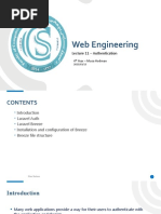 Web Engineering: Lecture 11 - Authentication