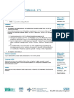 Internal Medicine Training - Ct1: Entry Criteria