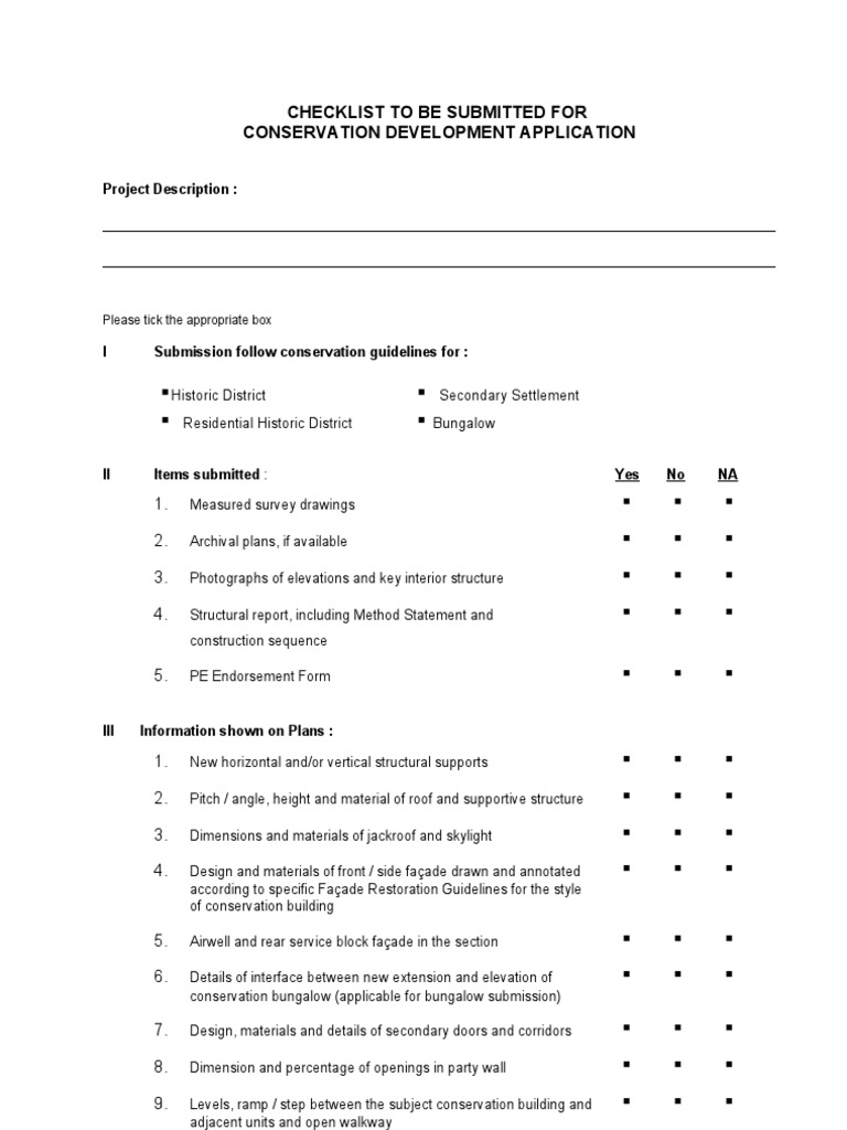 Cons Checklist Singapore | PDF