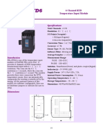 Fbs-Rtd6: Specifications