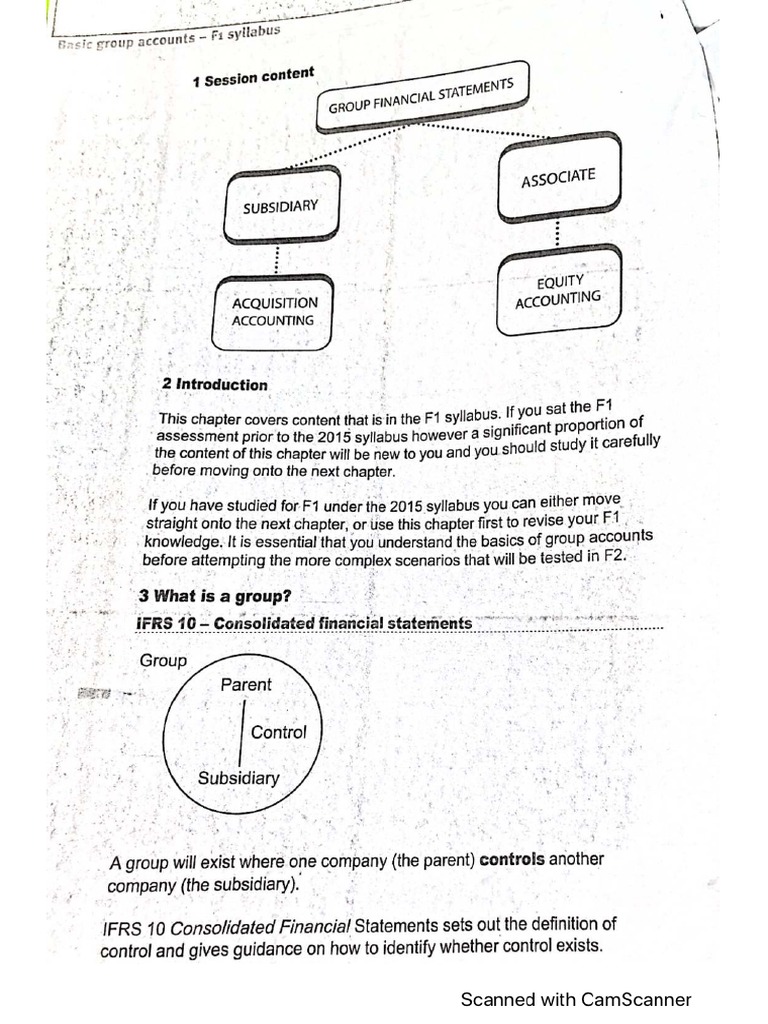 Group Accounting Notes Financial Accounting | PDF