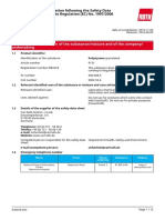 Voluntary safety information for Polystyrene granulated