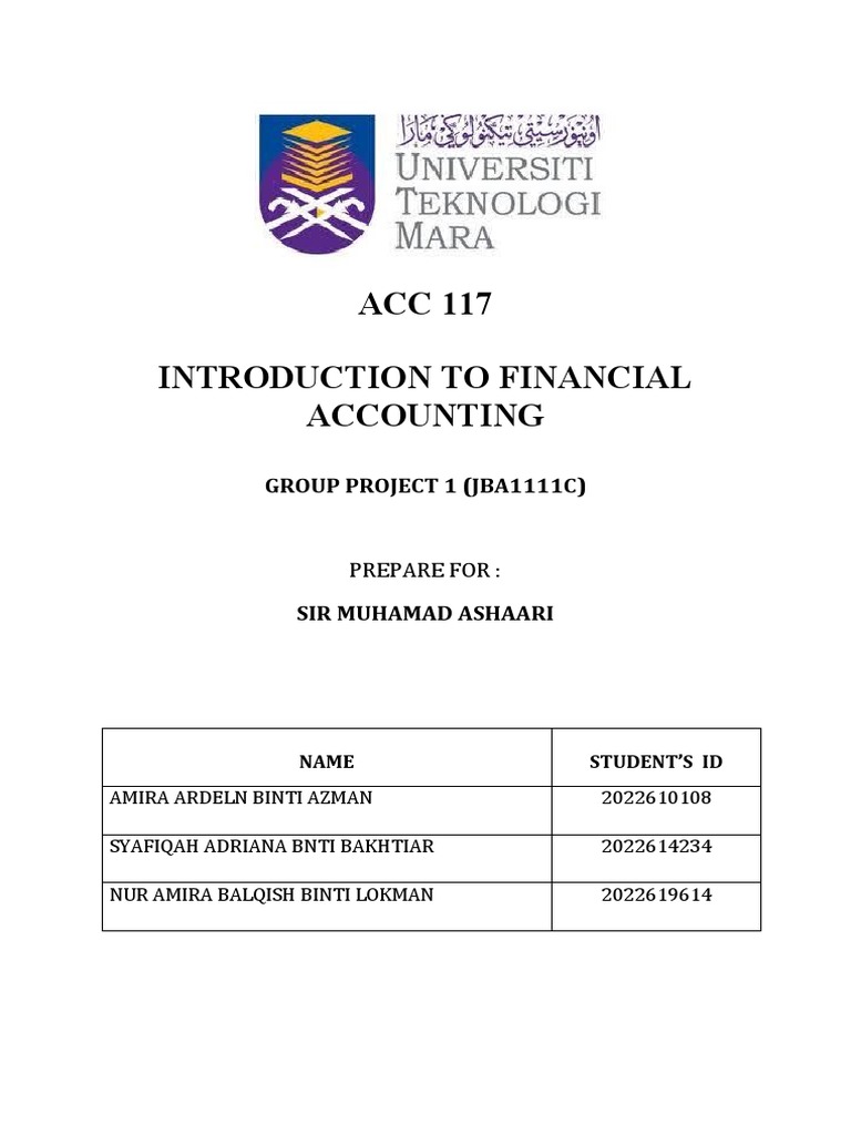 Acc 117 Group Assignment 1 Pdf Debits And Credits Banks