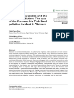 Environmental Justice and The Politics of Pollution: The Case of The Formosa Ha Tinh Steel Pollution Incident in Vietnam