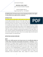 Individual Essay Draft: Economic Growth & Prosperity