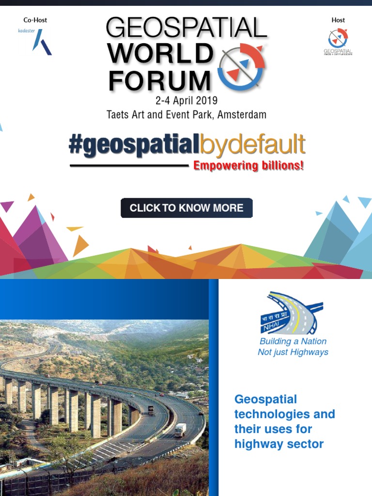 Geospatial technologies and their uses for highway sector akhilesh
