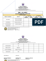 Receiving Log - Rating Sheet