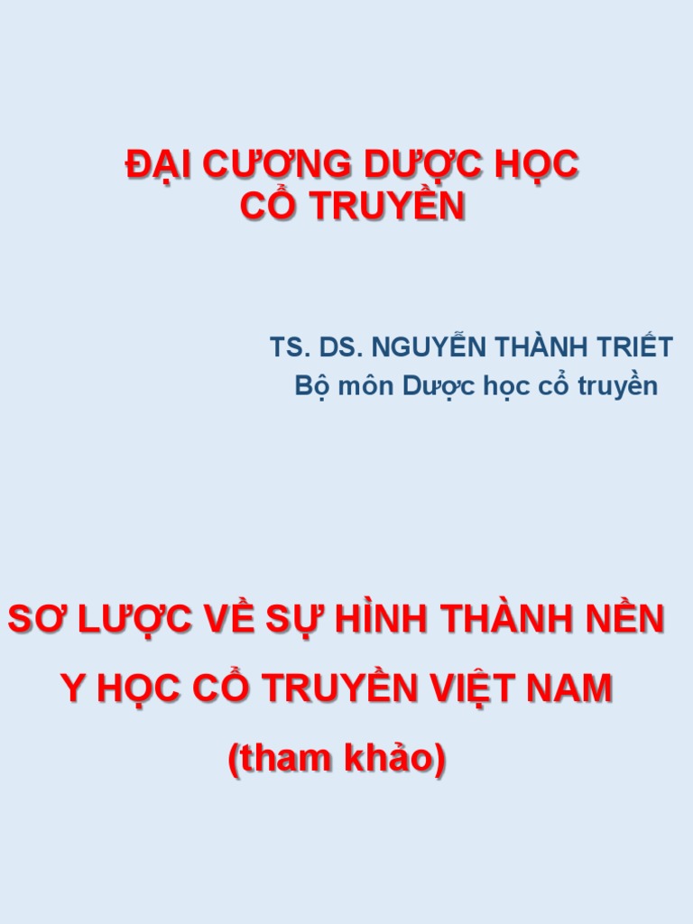 Dai Cuong DHCT Hoc Thuyet Yhct | PDF