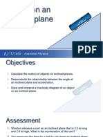 Motion On An Inclined Plane