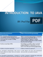 INTRODUCTION TO JAVA CH 1-2