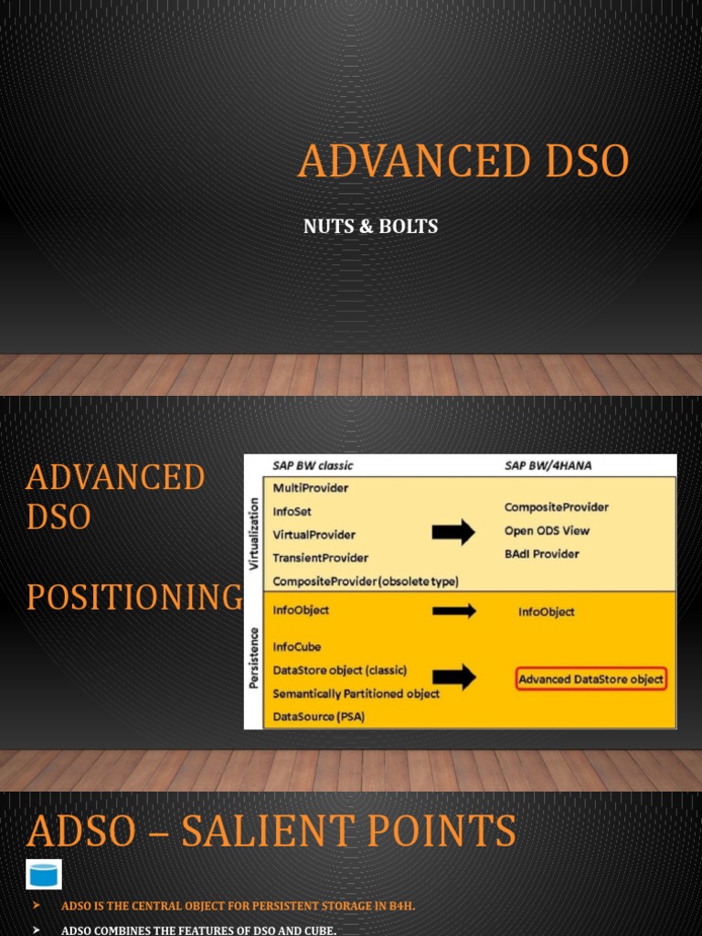 Understanding ADSO Types in SAP BW | PDF | Finance & Money Management ...