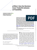The Upscaling Effect: How The Decision Context Influences Tradeoffs Between Desirability and Feasibility