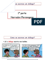 1 Parte Narrador/Persongens: Como Se Escreve Um Diálogo?