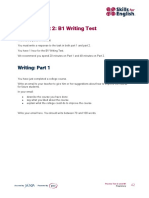 Practice Test 2: B1 Writing Test