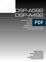 Yamaha DSP A492 and A592 Manual