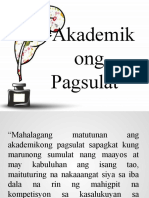 Akademikong Pagsulat