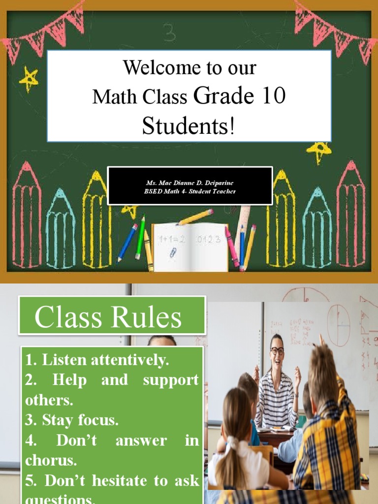 Grade 10 Math Class Overview and Activities | PDF | Circle | Physical ...