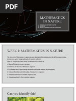 Mathematics in Nature: I. II. Iii