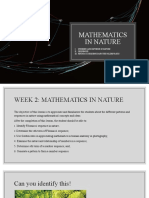 Mathematics in Nature: I. II. Iii