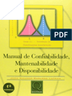 Resumo Manual de Confiabilidade Mantenabilidade e Disponibilidade Joao Ricardo Barusso Lafraia